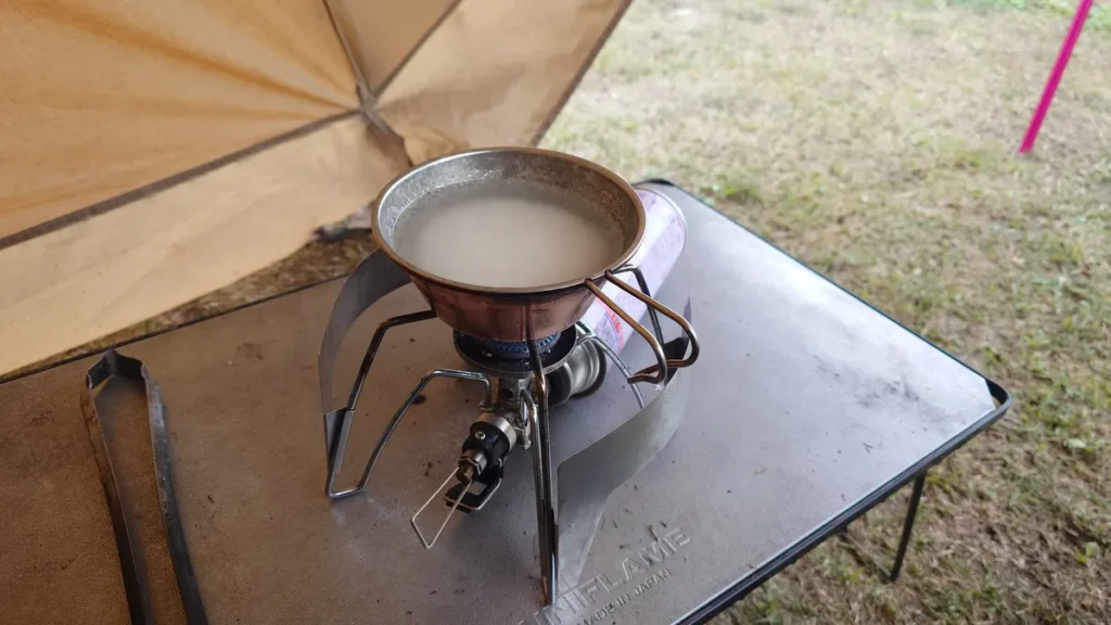 シェラカップ炊飯