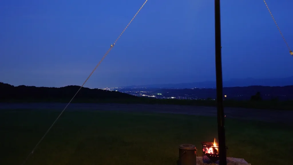 アンリミットオートキャンプ場夜景