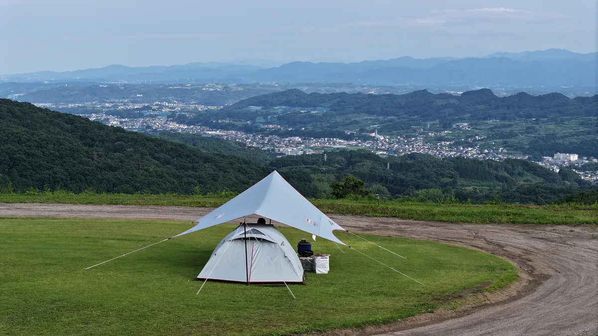 モトフィールド榛名キャンプ場サイト俯瞰