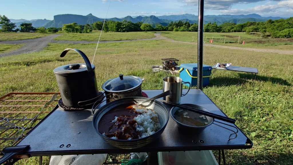 荒船パノラマキャンプフィールド朝食