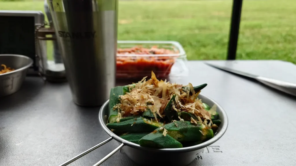 オクラのおかか和え