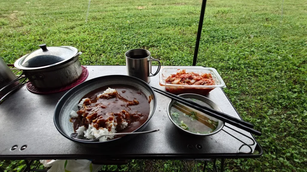 朝食の朝カレー