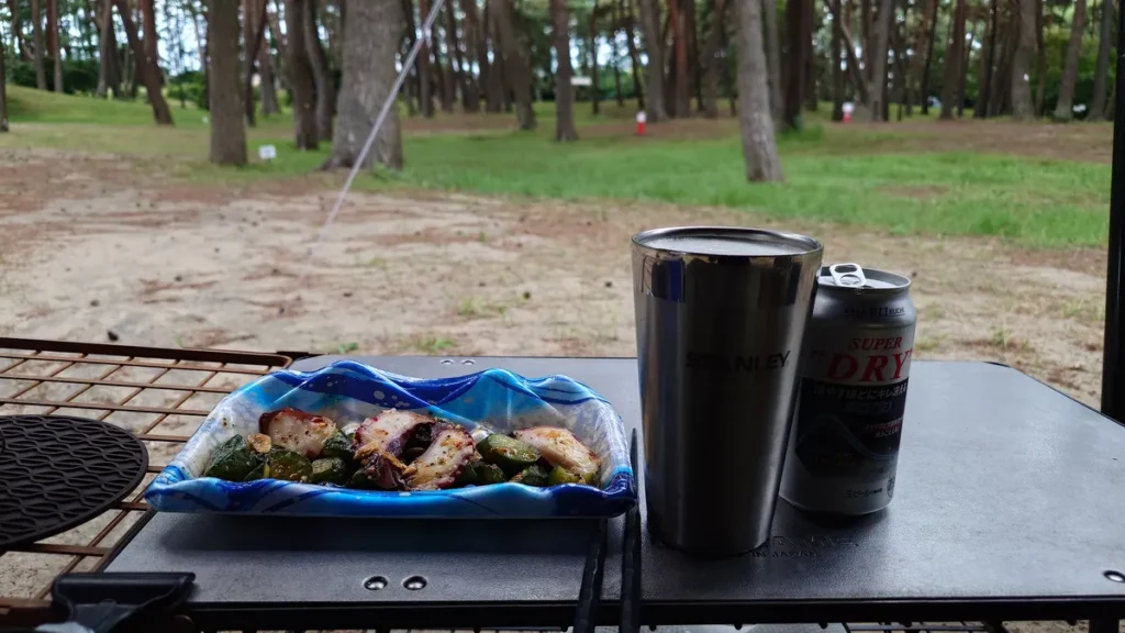 味付けたこのオリーブガーリックソテー