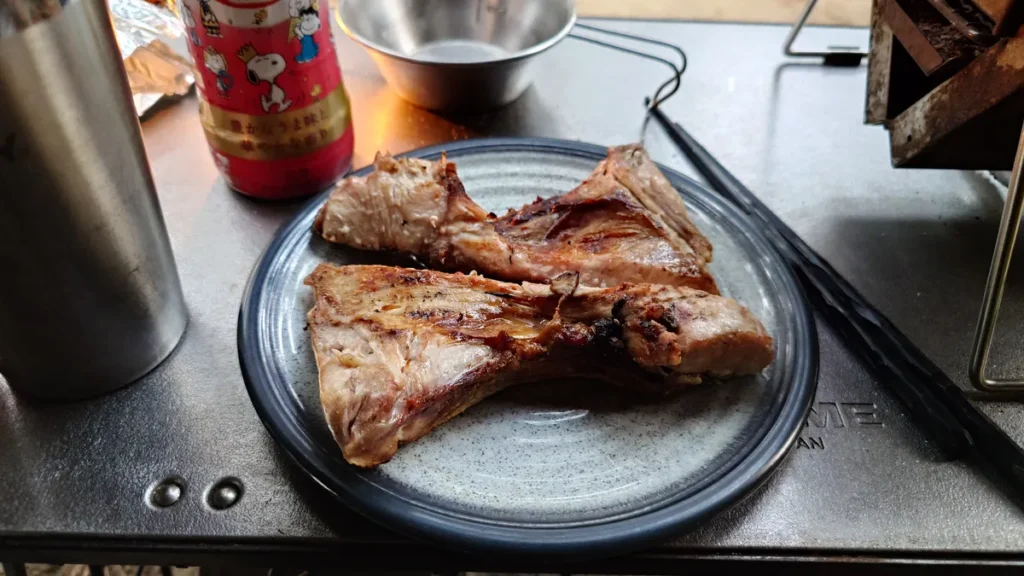ブリカマの炭火焼き