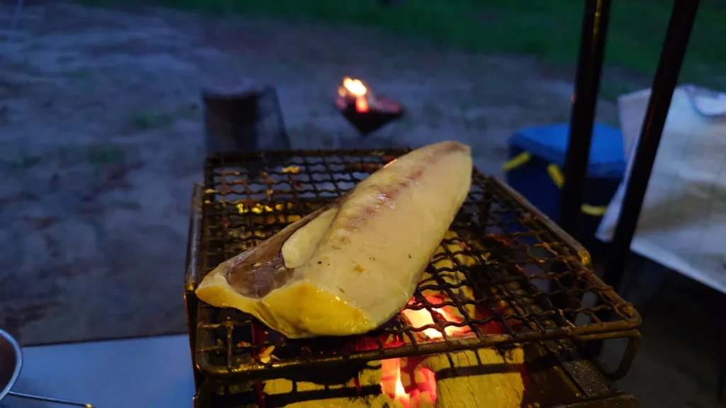 塩鯖の炭火焼き
