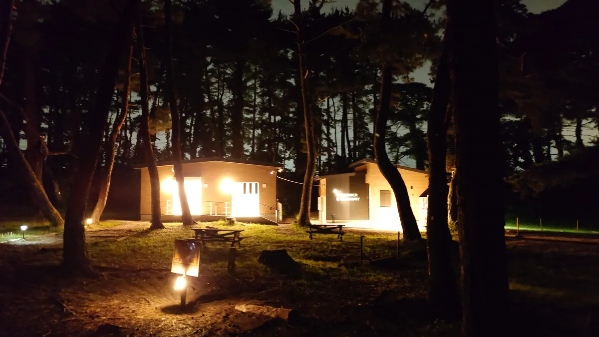 大洗キャンプ場新しいサニタリーエリア