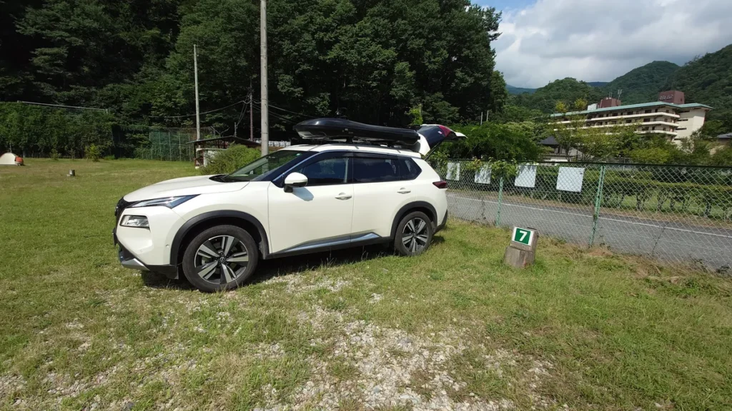 川治温泉薬師の湯キャンプ場区画サイト