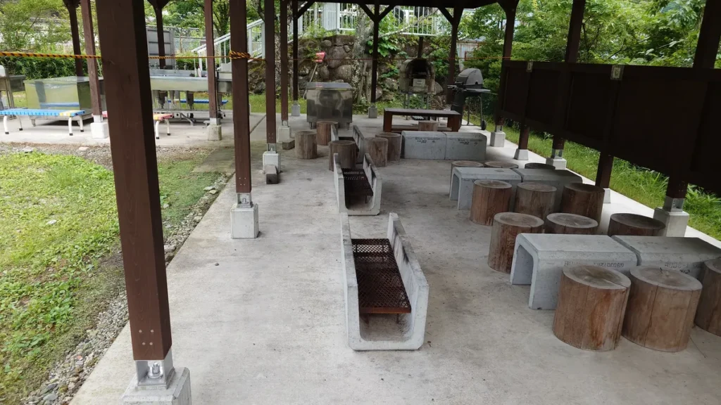 川治温泉薬師の湯キャンプ場ＢＢＱコーナー