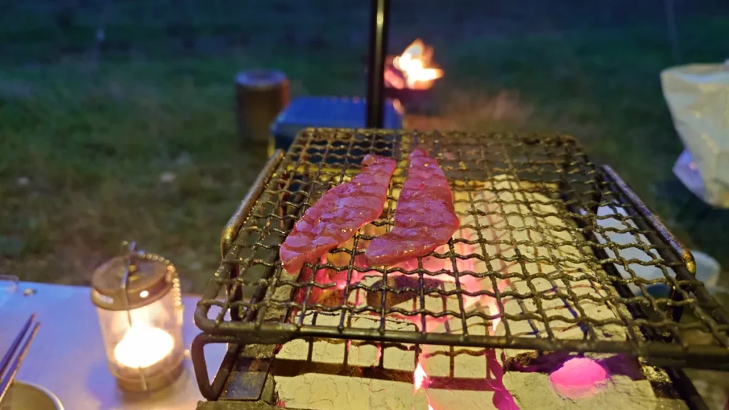 豚レバー炭火焼き
