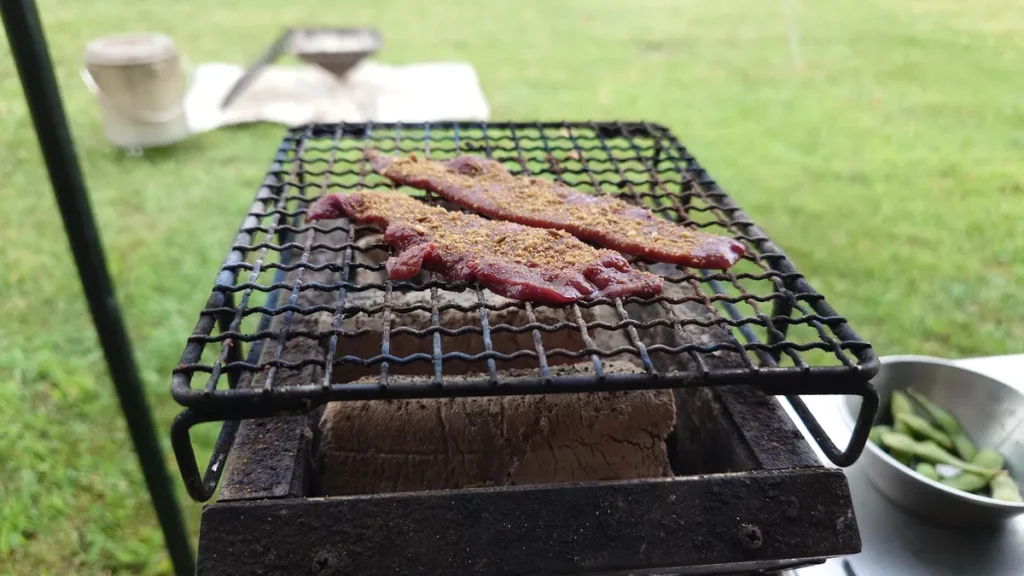 豚レバーの炭火焼き