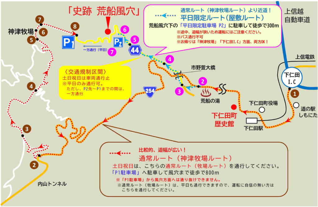 荒船風穴ルートガイド