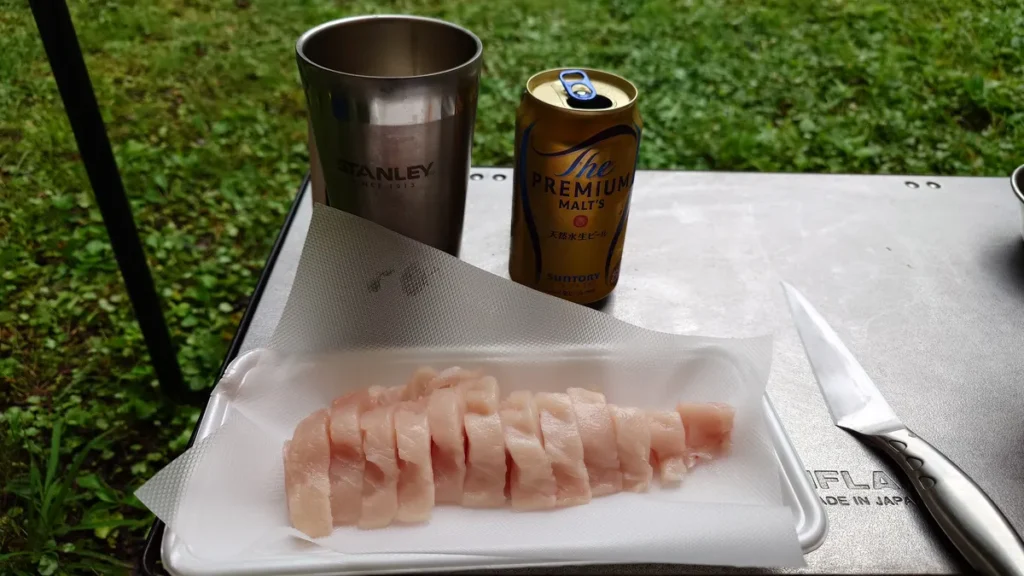 プレミアムモルツとお刺身