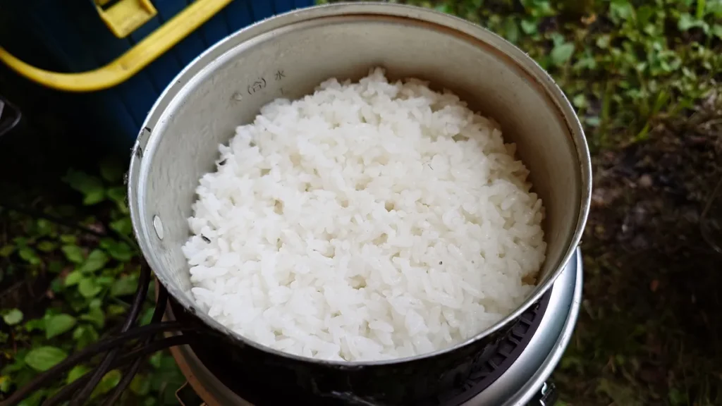 炊き上がったごはん