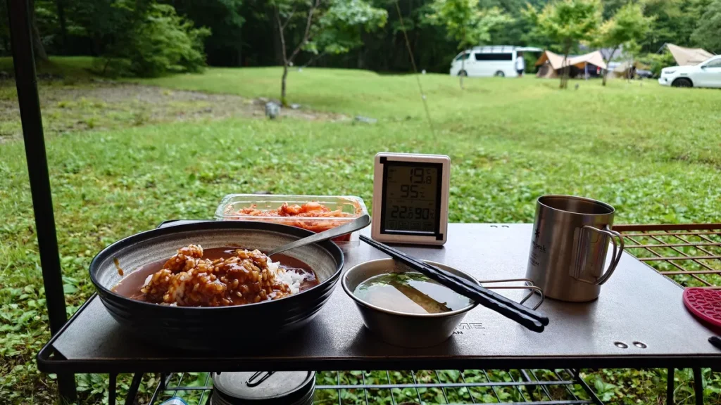 朝食、朝カレー
