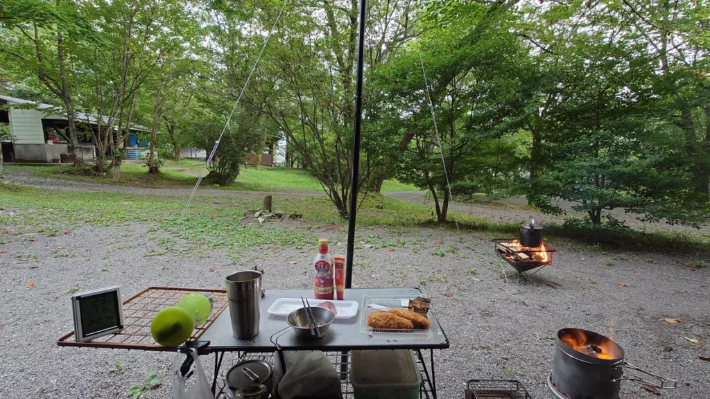 焚き火と火お越し器