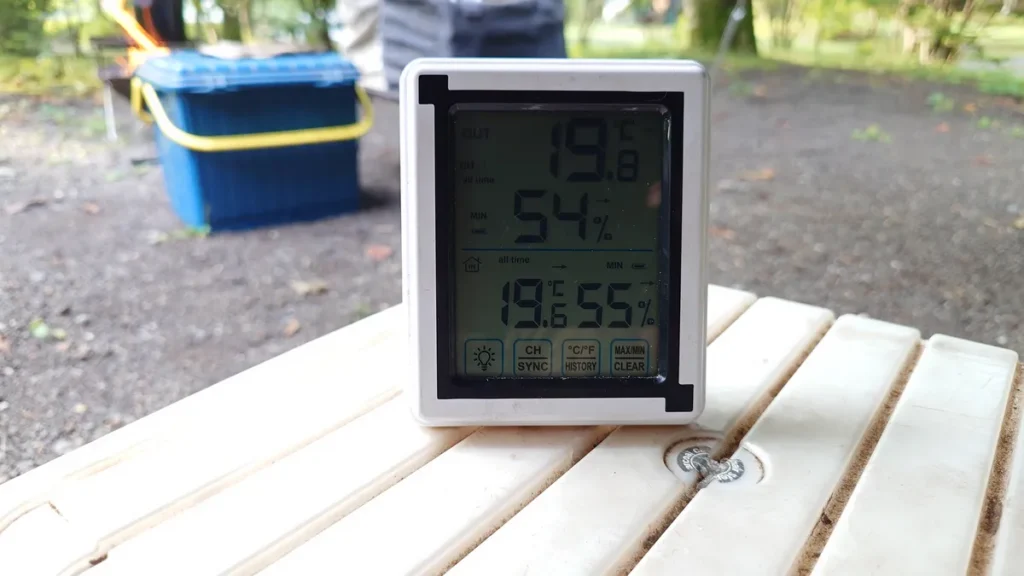 わらび平森林公園キャンプ場最低気温