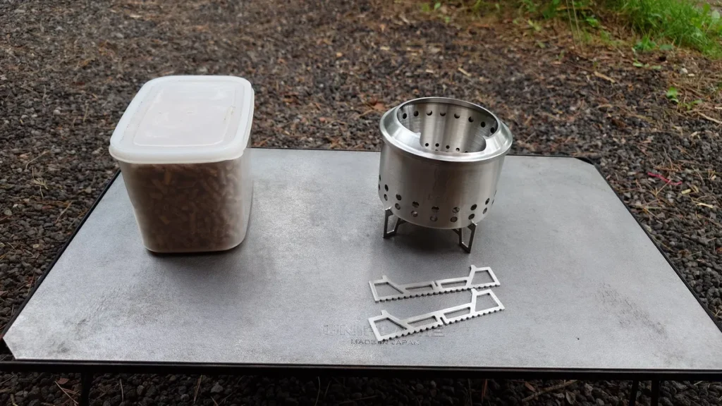 シェラもえファイヤーと木製ペレット