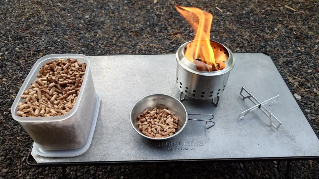 シェラもえファイヤーと投入予定のペレット