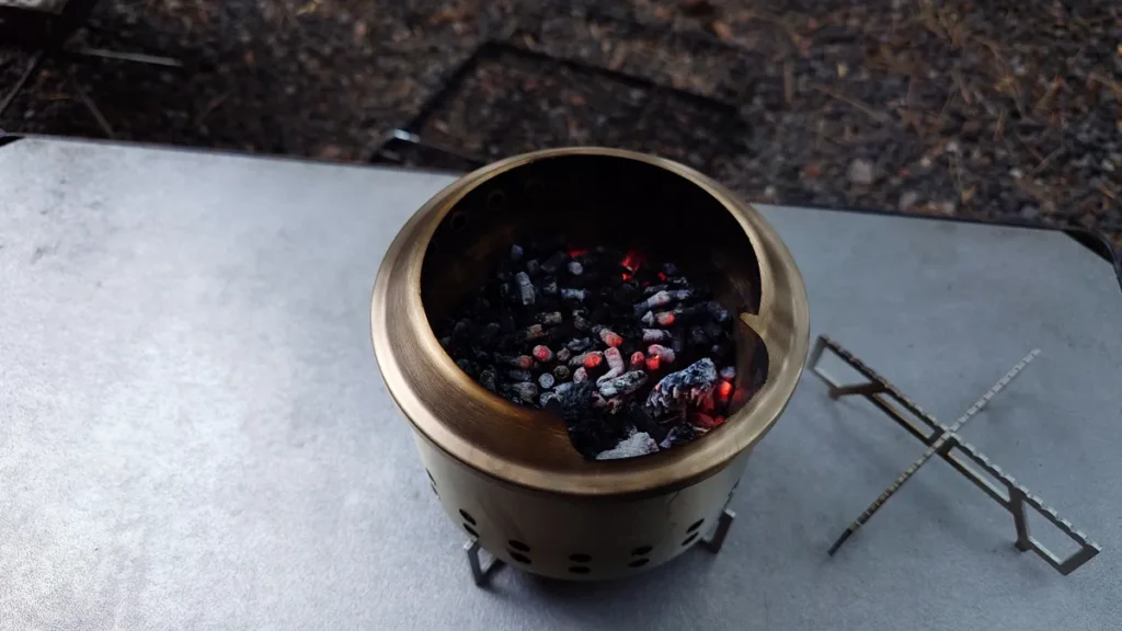 シェラもえファイヤ燃焼後の消し炭