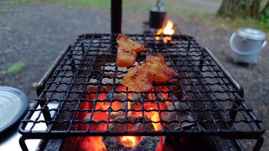 ニジマスの塩焼き