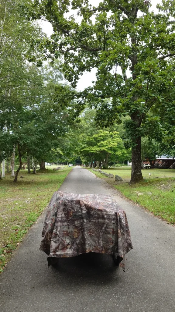 フリーサイトへの道の中間地点入口方面