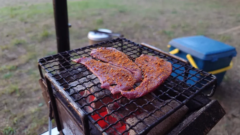 豚レバーの炭火焼き