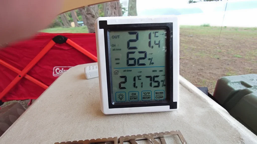 猪苗代湖9月上旬の最低気温