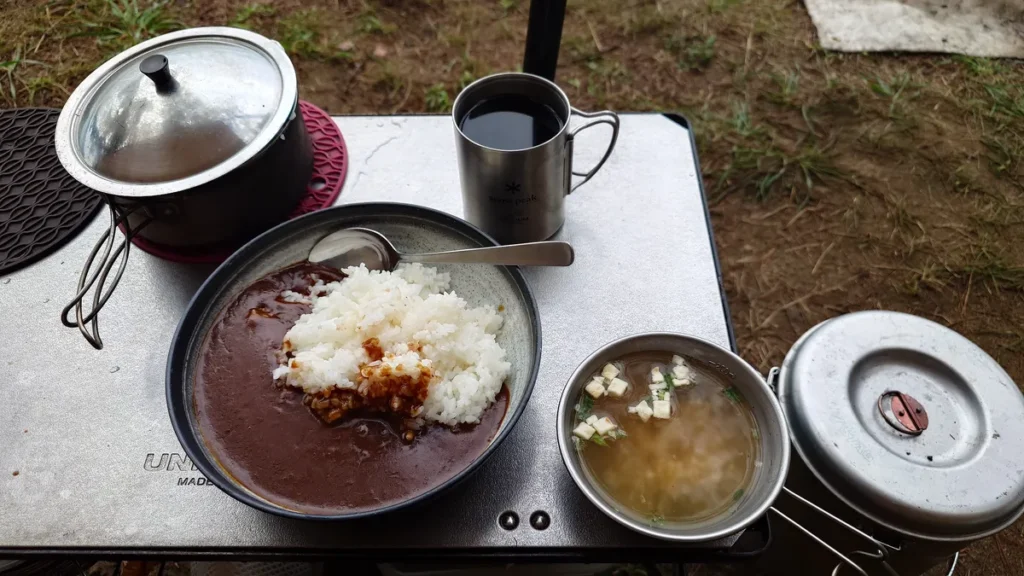 朝食の朝カレー