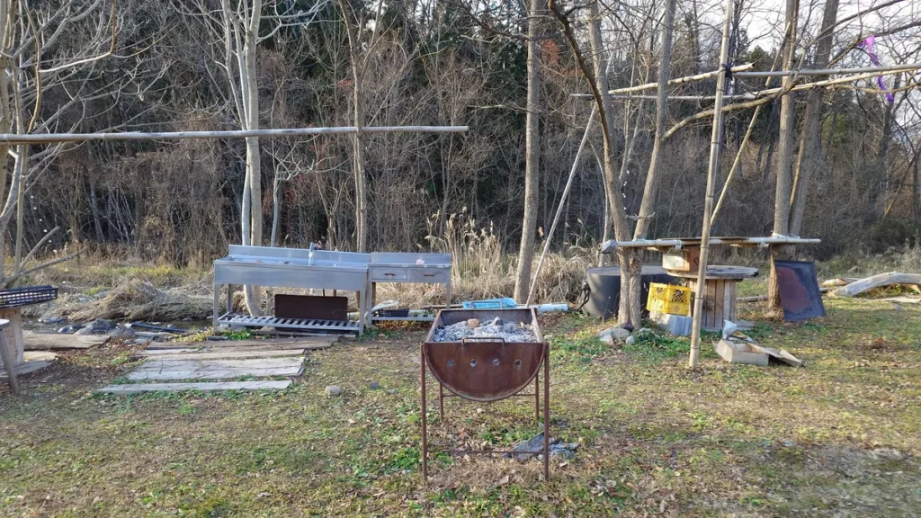 ささの湯キャンプ場水場
