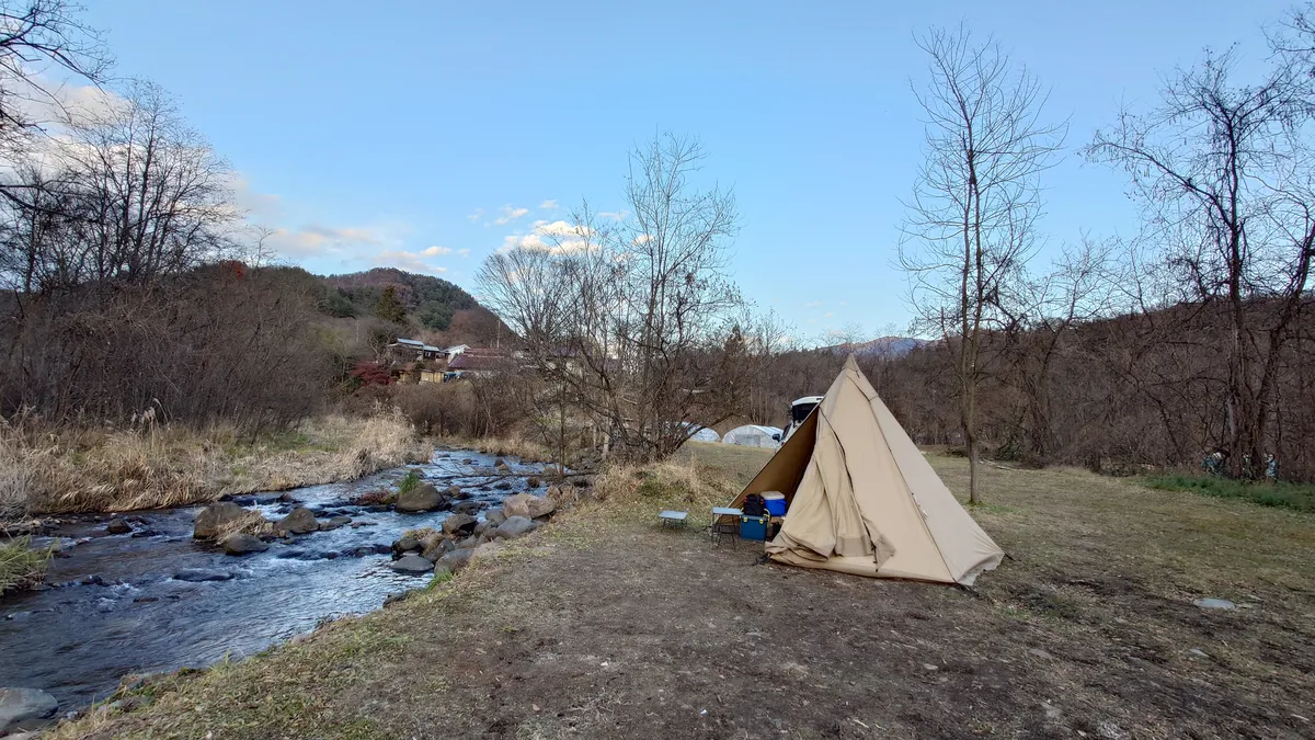 ささの湯キャンプ場オートサイト