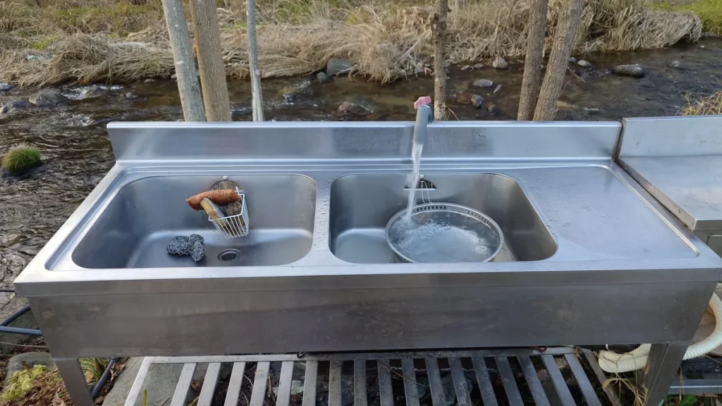 ささの湯キャンプ場流し