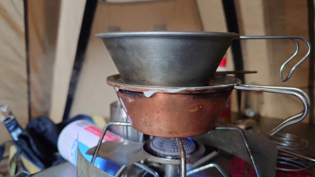 シェラカップ炊飯