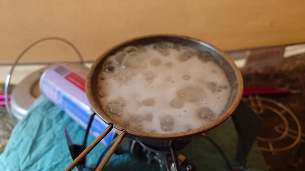 シェラカップ炊飯