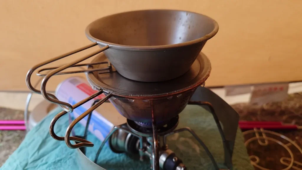 シェラカップ炊飯、吹きこぼれ