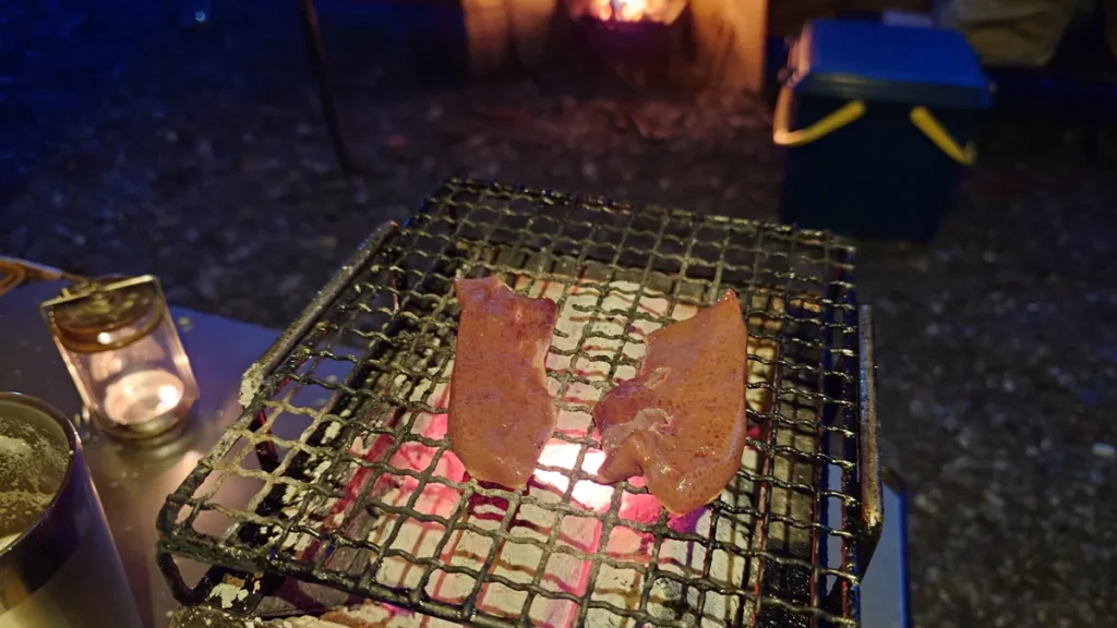 豚レバーの炭火焼