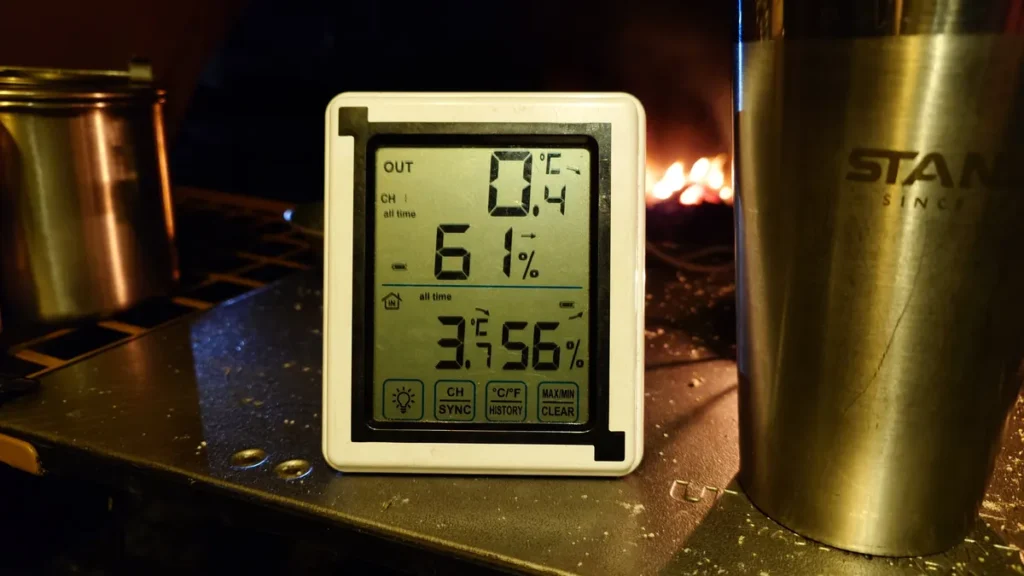 午後7時すぎの気温