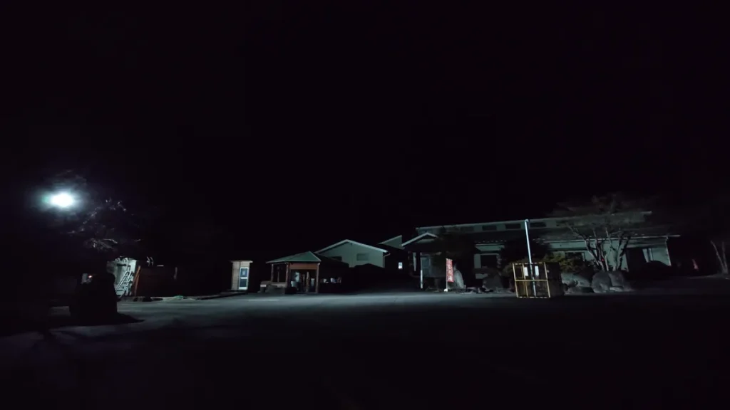 上増田温泉砦乃湯午後7時過ぎ