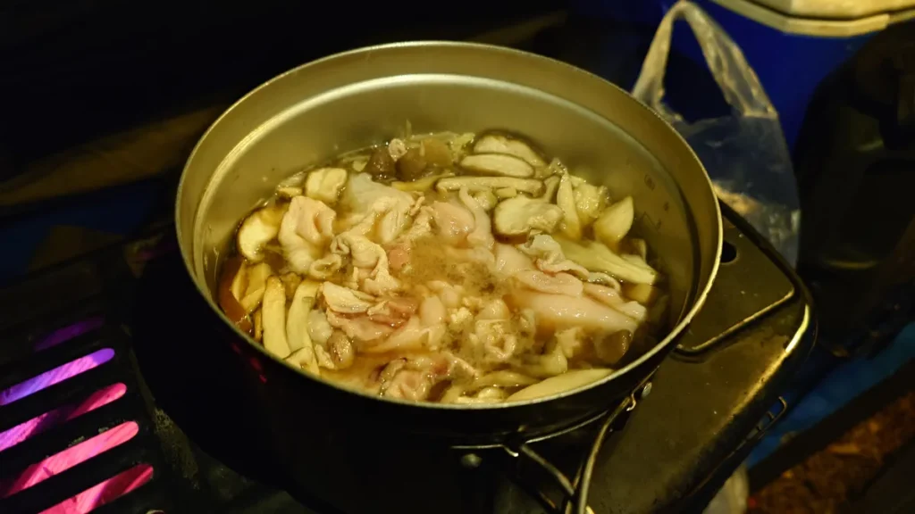 調理できたもつ鍋