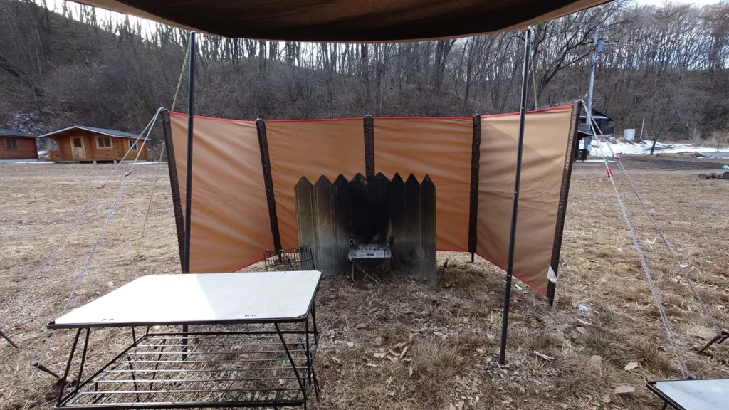 陣幕miniと焚火スクリーン