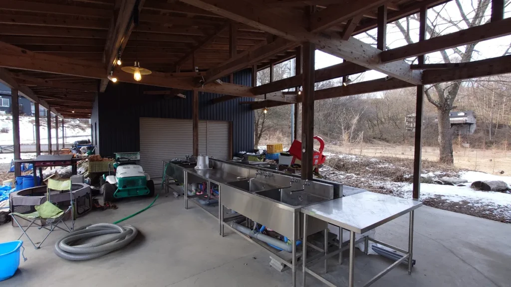 campfieldかくれの郷炊事場