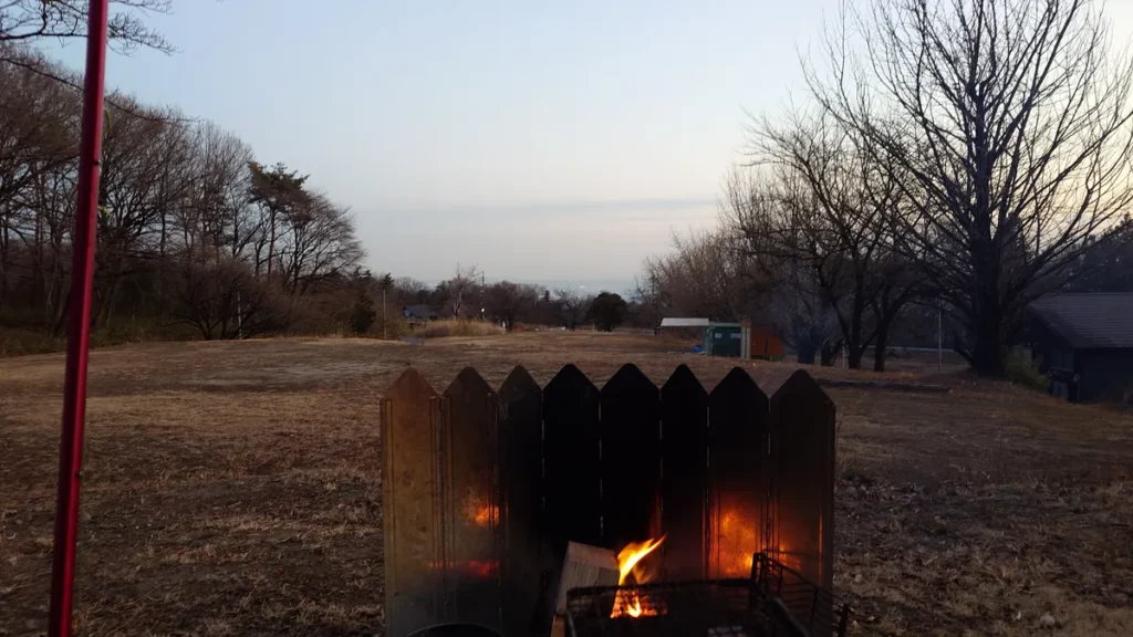 オートキャンプ場ナイトぶーあかぎ林間サイト化の風景