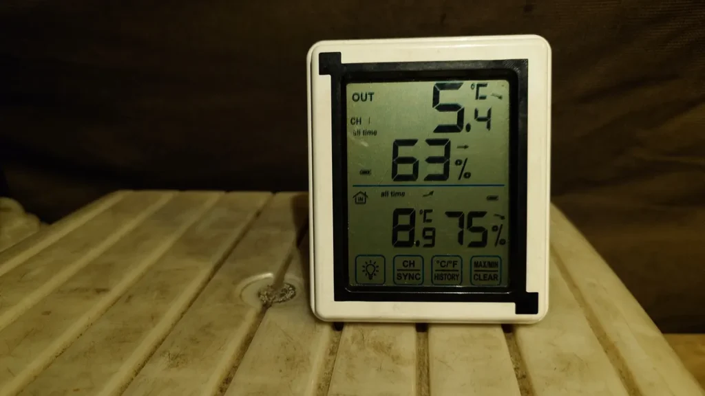 オートキャンプ場ナイトぶーあかぎ1月中旬の予想外に温かい朝の気温