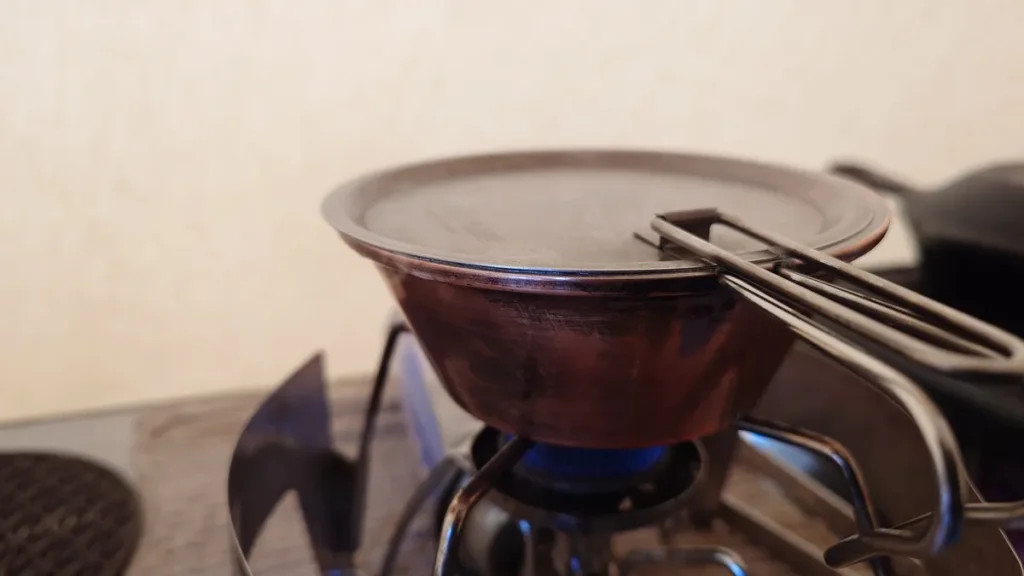 シェラカップ炊飯