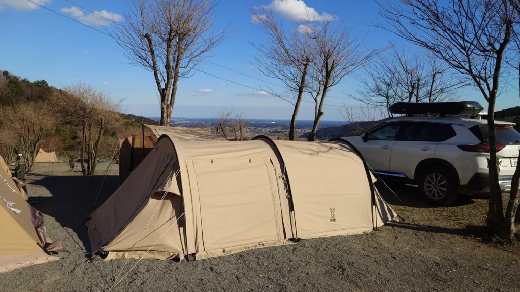 にこにこキャンプソロカマTCと見晴らし