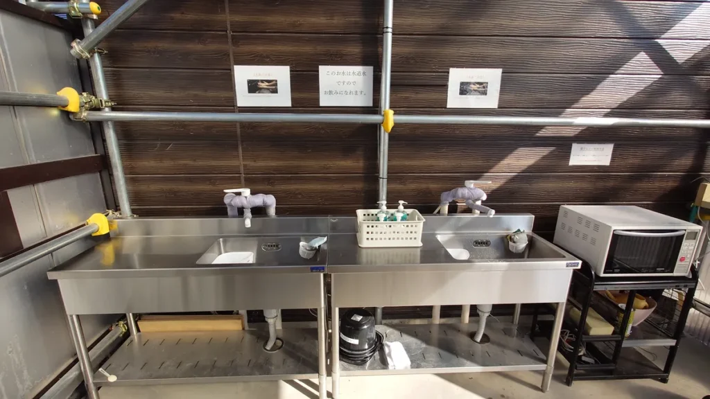 オートキャンプ場そら炊事場