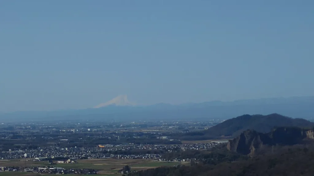 太平山謙信平からの富士山