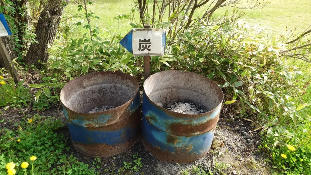 バラギ高原キャンプ場灰捨て場