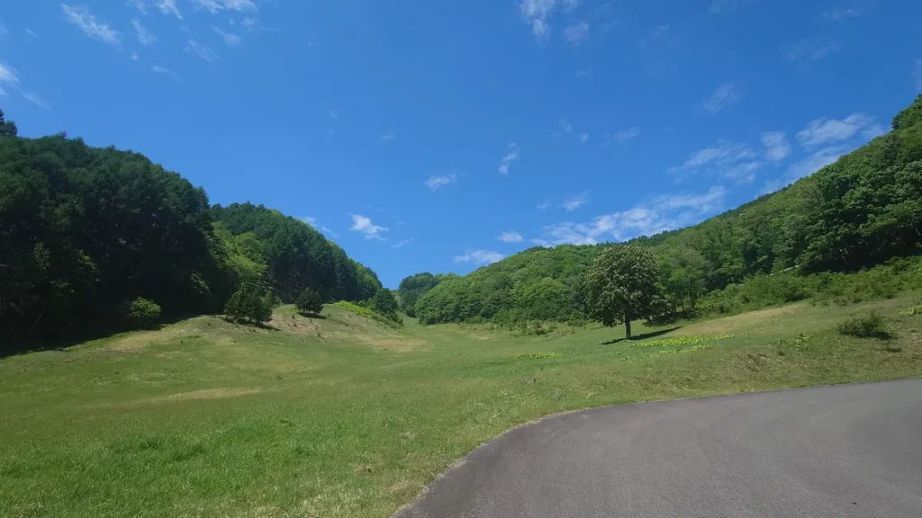OZE-HOSHISORAキャンプ場への道の途中
