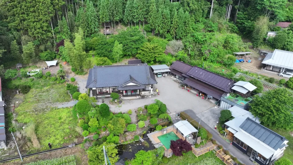 西郷の里キャンプ場全景俯瞰