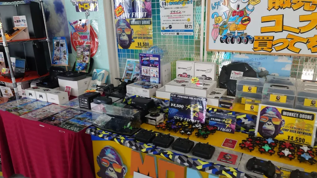 ドローンミュージアム＆パークみの展示されたドローン